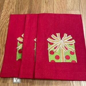 ANALI Christmas package Linen guest Towels set of 3